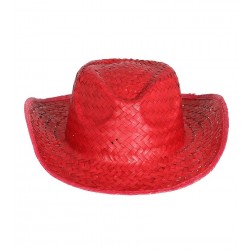 $D   SOMBRERO PAJA ROJO