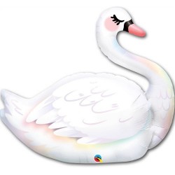 GLOBO 35" FOIL FORMA CISNE