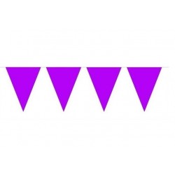  MINI BANDERIN TRIANGULO VIOLETA 3MT