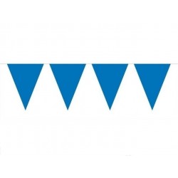   MINI BANDERIN TRIANGULO AZUL 3MT