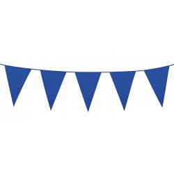   BANDERIN TRIANGULO GDE AZUL 10MT