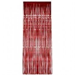   CORTINA FLECO METAL ROJA 1X2,40MT