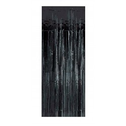  CORTINA FLECO METAL NEGRA 1X2,40MT