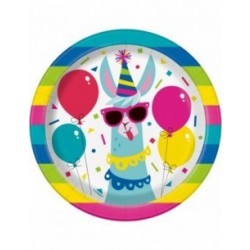  PAQ.8/U PLATO LLAMA CUMPLE 17,78CM