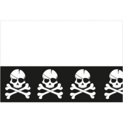  MANTEL CALAVERA PIRATA 120X180CM
