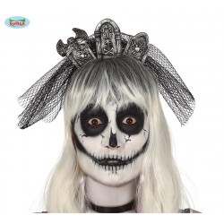$D  DIADEMA LAPIDAS CON VELO