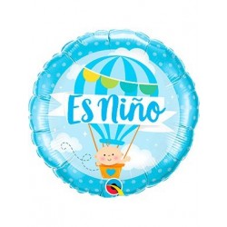 GLOBO 18" FOIL ES NIÑO EN GLOBO  AIRE