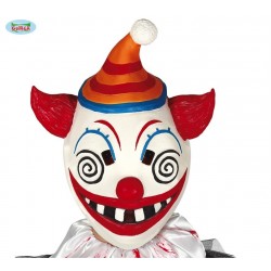 $D  MASCARA LATEX PAYASO LOCO