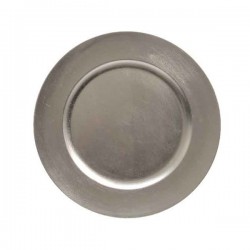   BAJO PLATO PLASTICO PLATA 33CM