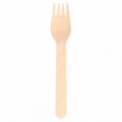 100 TENEDORES MAKAN MADERA 15,5CM