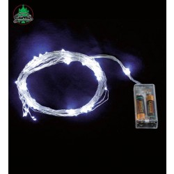 GUIRNALDA HILO 70LED BLANCO C/PILA 90C
