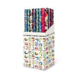 ROLLO PAPEL REGALO NAVIDAD SURT 70CMX5M