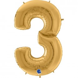  GLOBO 64" FOIL FORMA N3 ORO
