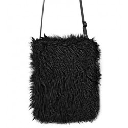   BOLSO PELUCHE NEGRO