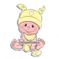 TARJETON BEBE ENHORABUENA  