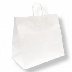 $   BOLSA C/ASA BLANCA 36 21X33,5CM