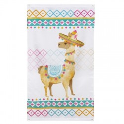   BANDERA PLASTICO LLAMA 90X150CM