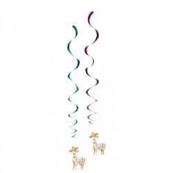   3 TIRAS ESPIRAL SILUETA LLAMAS