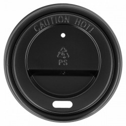 100 TAPAS ALTAS NEGRO PARA VASOS 180ML