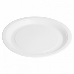   50 PLATO CARTON BIO-LAC BLANCO 22CM