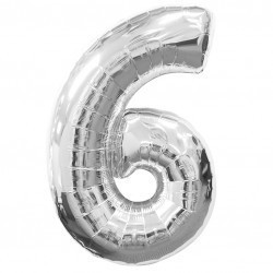 $   GLOBO 34" FOIL FOR N6 MET PLATA