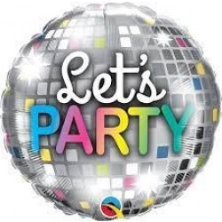 GLOBO 18" FOIL BOLA DISCO LETS PARTY