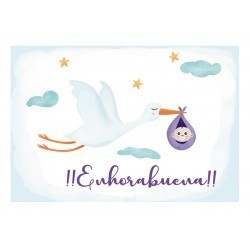 TARJETA ENHORABUENA BEBE  