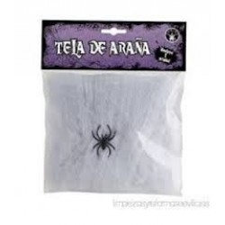   MINI TELARAÑA BLANCA CON ARAÑA