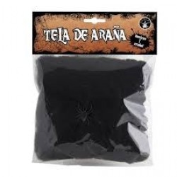 MINI TELARAÑA NEGRA CON ARAÑA