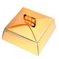   CAJA PARA TARTA ORO 32X32X10CM