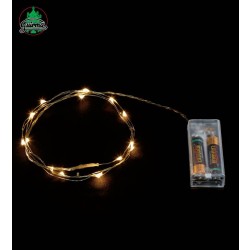 HILO 20 LED BLANCO CALIDO C/PILAS 2MTS