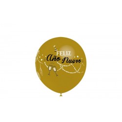 50 GLOBOS 112M9473 ORO AÑO NUEVO