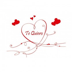 $DMINI TARJETA CORAZON TE QUIERO  