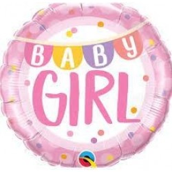 GLOBO 18" FOIL BABY GIRL ROSA