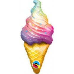 GLOBO 14" PALO FOIL FORMA HELADO