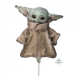   GLOBO 9" PALO FOIL BABY YODA MA