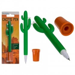 BOLIGRAFO PLASTICO CACTUS 16CM