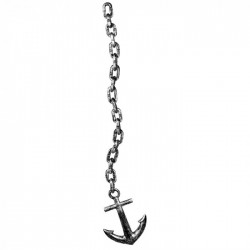 CADENA DE ESLABONES CON ANCLA  106CM