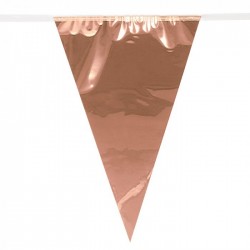   BANDERIN TRIANGULAR ROSA ORO 10M