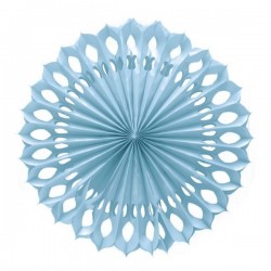   ABANICO PAPEL AZUL 50CM