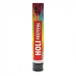 CAÑON HOLI POLVO DE COLORES 30CM