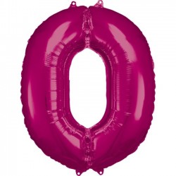   GLOBO 34" FOIL FORMA N0 FUCSIA