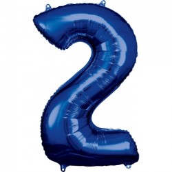   GLOBO 34" FOIL FORMA N2 AZUL
