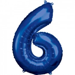   GLOBO 34" FOIL FORMA N6 AZUL