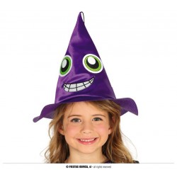 SOMBRERO INFANTIL BRUJA LILA