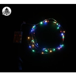 HILO 50 LED MULTICOLOR 5MT DE PILAS