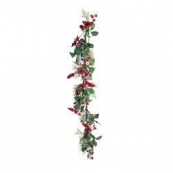 GUIRNALDA ACEBO DECORADA 120CM