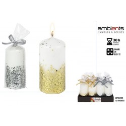 VELON NAVIDAD ORO/PLATA 5,5X12CM