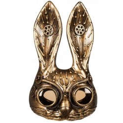 MASCARA CONEJO STEAMPUNK COLOR BRONCE