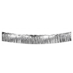 CORTINA FLECOS METAL PLATA 30CMX6MT